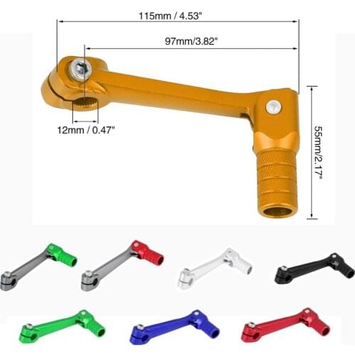 X Autohaux Aluminum Alloy Motorcycle Shift Lever Folding Gear Shifter Fit For ATV Dirt Bike Pit Bikes Gear Lever Motorcycle