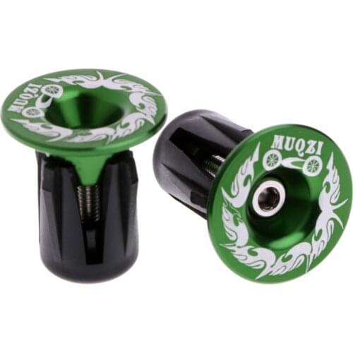 1Pair Aluminum Alloy Handlebar Grips Bar End Plugs Cap For MTB Road Bike Cycling