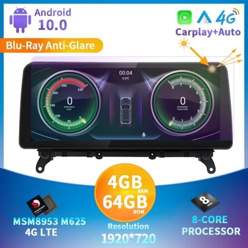 12.3" Octa core 4G LTE car dvd radio player for BMW X3 F25 X4 F26 NBT CIC System WIFI Carplay Auto gps navigation 4G+64G
