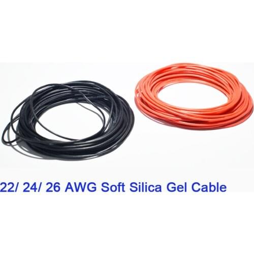 22/24/26 AWG AWG Silica Gel Wire Cable for RC Model, DIY and Hobby toyes, Battery ESC wire cable