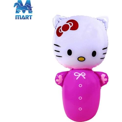 45CM 350g PVC Inflatable Tumbler Childrens Boxing Cartoon Animal Shaped Tumbler