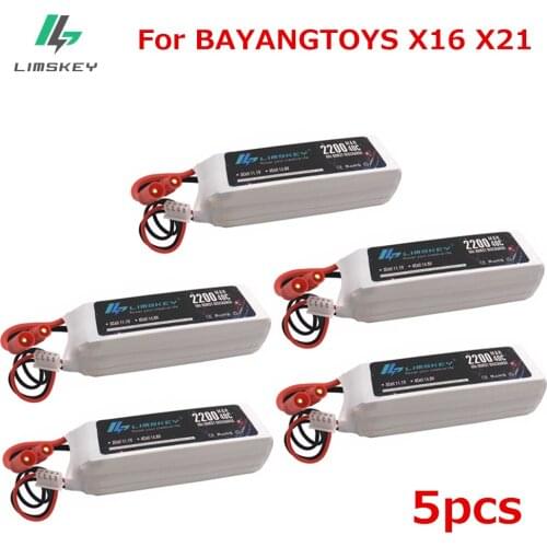 5pcs For BAYANGTOYS X16 X21 RC Quadcopter Spare Parts 11.1V 2200mAh x21 Battery For RC Camera Drone Accessories free shipping