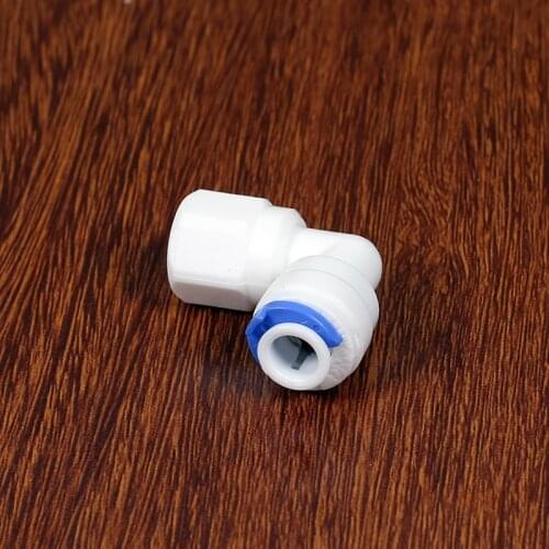 5PCS RO Water Fitting Elbow 1/4"OD Hose 1/8" BSP Female Thread Plastic Pipe Quick Osmose Reversa Aquario Connector
