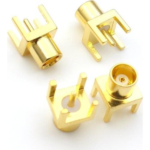 500PCS brass RF Coaxial Connector MCX female Straight PCB Mount adapter