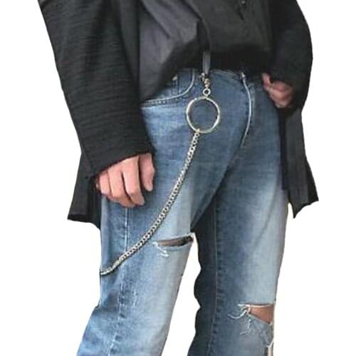 HipHop Big Ring Wallet Chain Rock Punk Trousers Keychains Pant Jean Keychain Key Ring Clip Keyring Portachiavi Gifts For Women