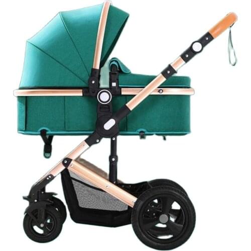 Baby Carriage Can Be Used As A Reclining Folding Portable Two-way Four-wheeled Shock Absorber Baby Cart