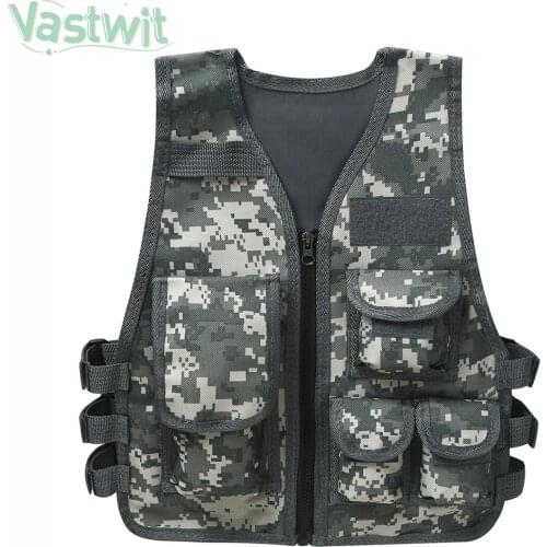 Children Outdoor CS Shooting Protection Bulletproof Vest Kid Military Uniform Combat Training Camping Hunting Tactical Waistcoat