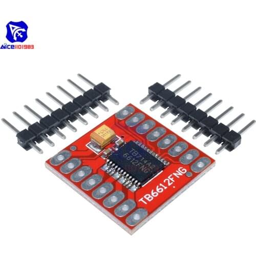 Diymore TB6612 Dual Motor Driver 1A TB6612FNG Microcontroller with Pin for Arduino Replace L298N