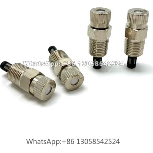 1/8” Anti-Dripping Fine Mist Fog Spray Nozzle, High Pressure Humidifying Disinfection System Water Misting Fog Spray Nozzle