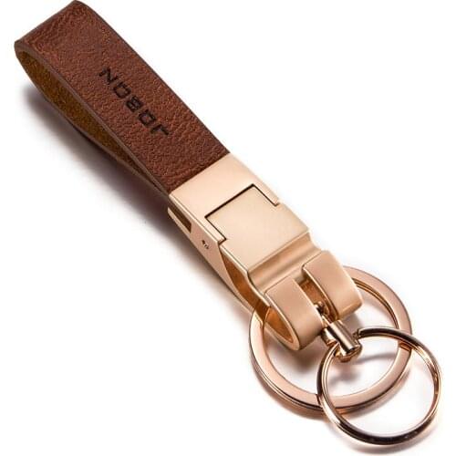 Leather Car Key Chain Fashion Key Ring for Business for Toyota Rav4 Lada Vesta Mini Cooper Mercedes Benz Accessories Keychain