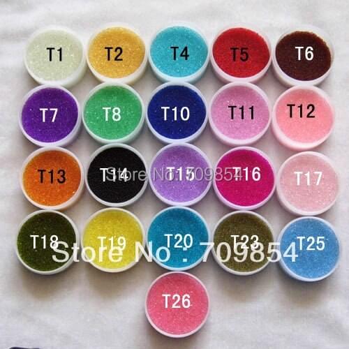 Tiny transparent Luckly beads Fair Dust for decoration Rice vial Wishing Bottle/you can choose color or mixed color