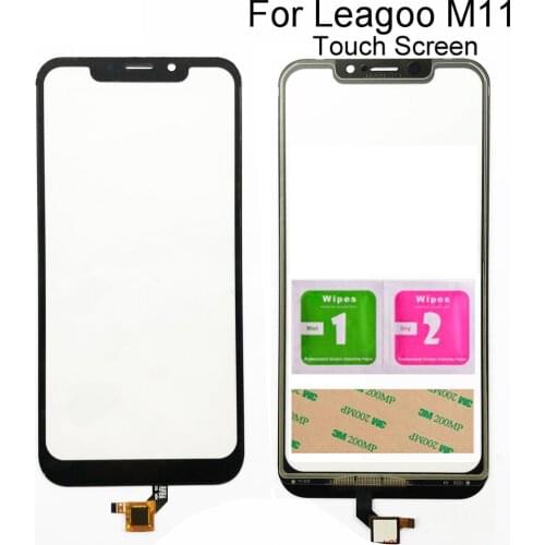 Mobile Touch Screen For Leagoo M11 M 11 Touch Sensor Front Glass Screen TouchScreen Tools 3M Glue