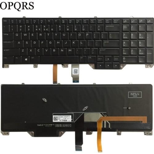 NEW US laptop keyboard for DELL Alienware M17 17 R4 R5 with Backlit 0ND5TJ PK1326T1B01