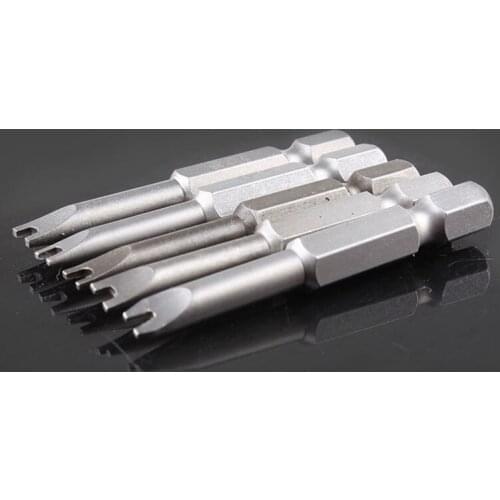 New 1pcs 50mm U4-8 1/4 Inch Hex Shank Magnetic U Screwdriver Bit Screwdriver