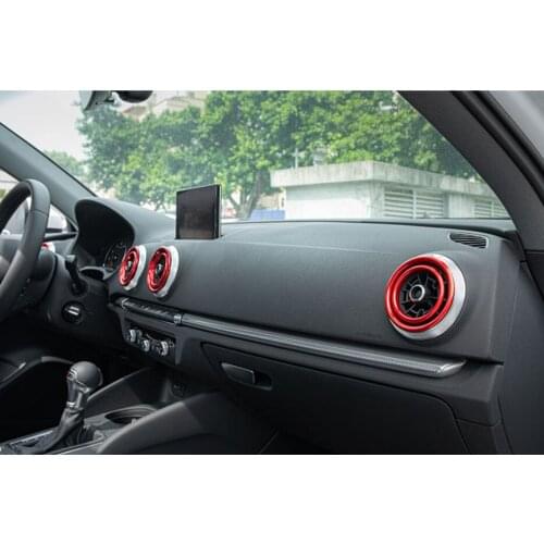 New Red Air Conditioner Vent/Opening Decoration Cover Trims For 2015+ Audi A3 S3 RS3 #gao