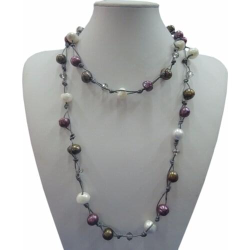 100% FRESHWATER PEARL LONG 120 cm NECKLACE