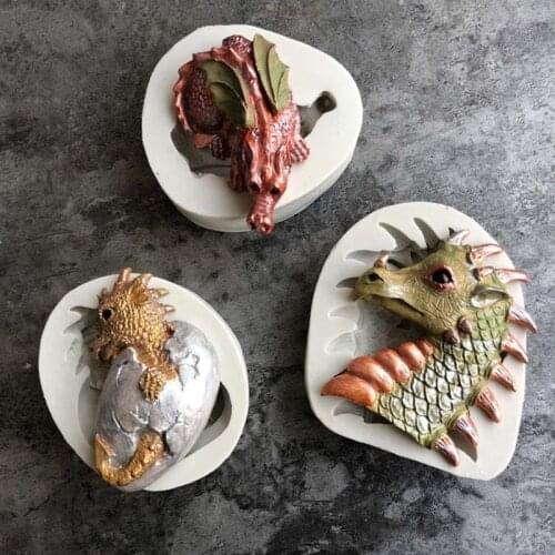 Easter Dinosaur Shape Silicone Buy Mold DIY Fondant Cake Mold Chocolate Fudge Dry Pez Mold Baking Utensil