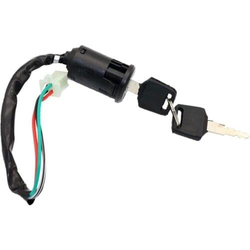 4 Wire Ignition Lock Ignition Switch 2 Keys for 50/110/125/250cc Bike ATV