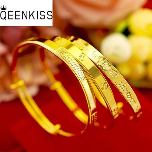 QEENKISS Golden Bracelets