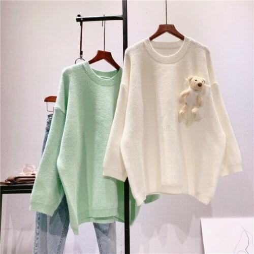 New Women Autumn O-Neck Sweater Long Sleeve Oversize Women Warm Sweater Fashion Winter Casual Women Pullovers Pull Femme