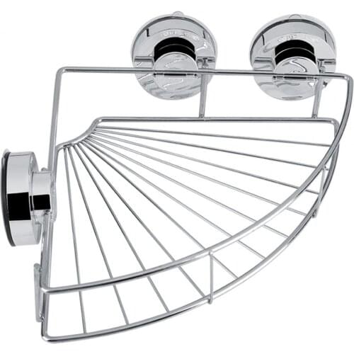 Bathroom Triangle Shower Corner Shelf Storage Rack Stainless Steel Shampoo Shower Gel Organizer Holder With Vacuum Suction Cup