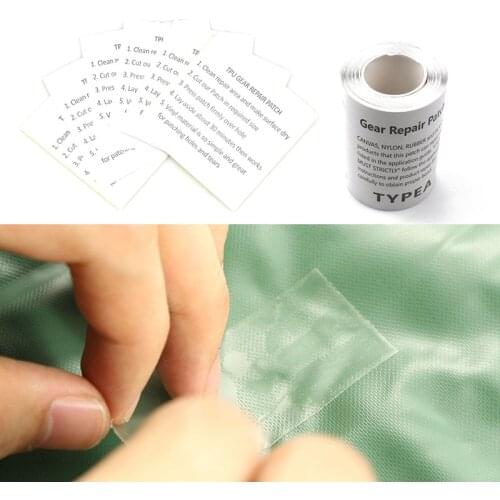 Outdoor Tent Self-adhesive TPU Waterproof Nylon Cloth Stickers Swim Ring Repair Tape Patch Outdoor Camping Accessories New