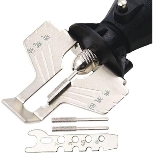 Chainsaw Sharpening Kit Electric Grinder Sharpening Polishing Attachment Set High-Speed Steel Saw Chains Tool