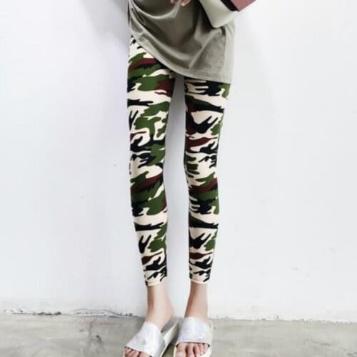 2020 Camouflage Printing Leggings Womens Elasticity Leggings Slim Fitness Pant Legins Casual Legging For Women