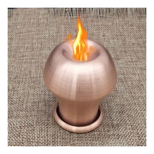 4.5cm*6cm Two times heating Mongolian Red Copper Fire Cupping Jars Therapy Body Cupping Massage Medical Vacuum Stress