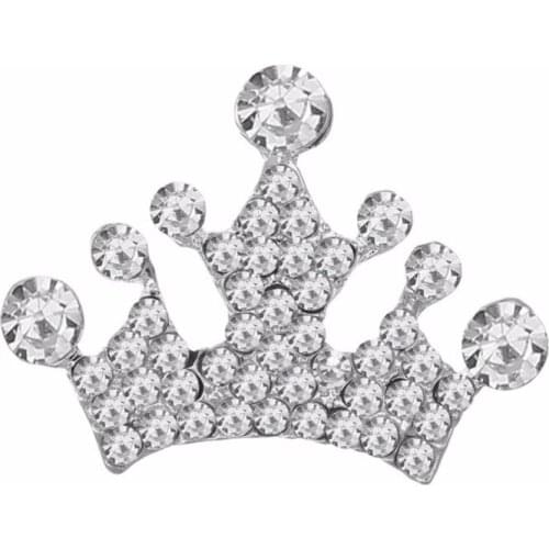 Free shipping flatback rhinestone crown button 50PCS/lot for hair accessary (BTN-5687)