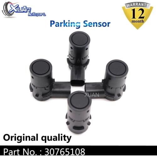 XUAN 4pcs PDC Parking Sensor 30765108 For Volvo S40 S60 S80 C70 V50 V70 V70x XC90 XC70 SAAB 9-5 30668099 30668100 30765408