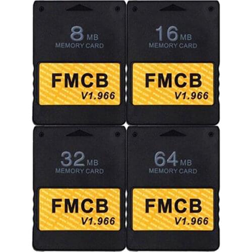 8MB/16MB/32MB/64MB Game Memory Card For Sony Playstation For PS2 Console McBoot V1.966 Game Startup Memory Card For PS2 FMCB