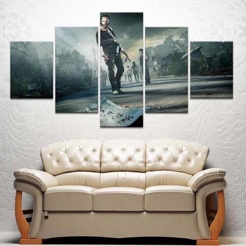 Canvas Painting The Walking Dead Rick Grimes Poster Home Decor Wall Art Posters And Prints Decorative Picture
