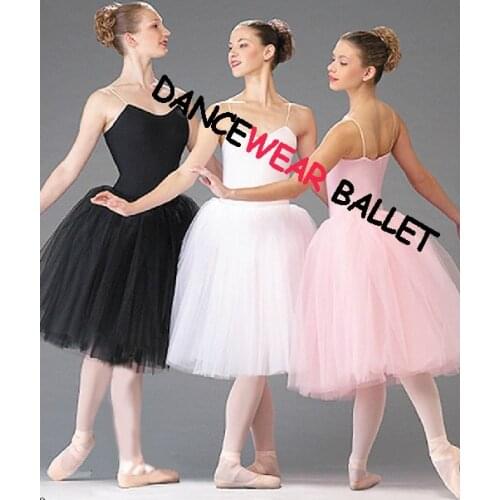 New Arrival Adult Women Kids Girls Size 140cm-175cm Pink Black White Classic Ballet Tutu Skirt Dress