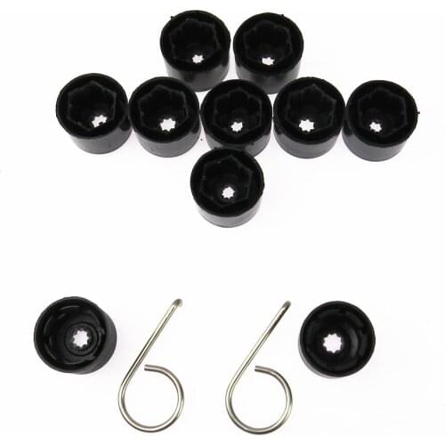 SCJYRXS Wheel Lug Nut Cover Bolt Caps + Dismantle Tool For Golf MK5 Passat B6 Rabbit Touran Eos Fox 1K0601173A 6X0012243
