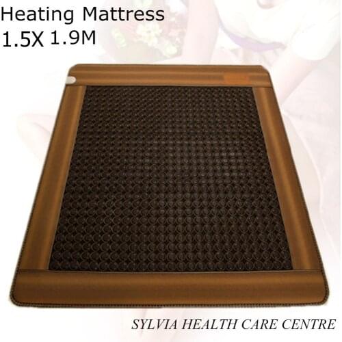 2018 NEW size 59''X74.8'' heating ochre mattress Infrared Heat Therapy Heating tourmaline Mat for good sleeping 1.5X1.9M