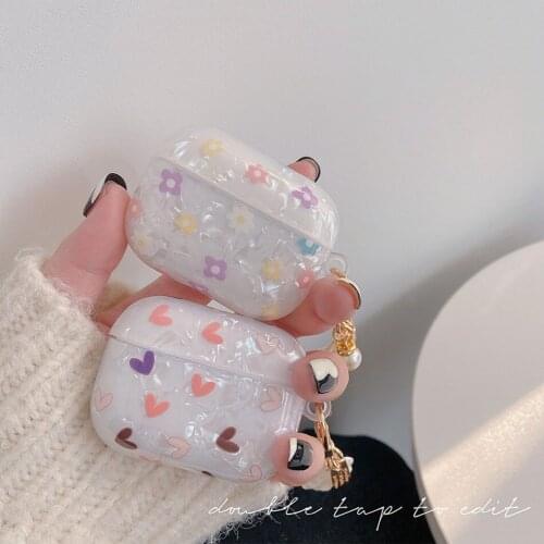 For Airpods 1 2 3 Earphones Case colorful Flower Dream Shell Cover Soft IMD Protection Cover Air Pods Pro