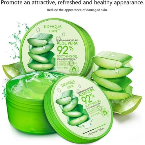 BIOAQUA Natural Aloe Vera Gel Smooth Sun Repair Hydrating Whitening Cream Face Cream Acne For Men Moist Acne Treatment Skin Care