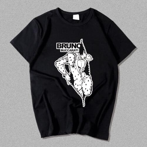 New Anime JoJos Bizarre Adventure T-shirt Female Male Clothes Fashion Kujo Jotaro Bruno Bucciarati cosplay T Shirt Tshirt Tees