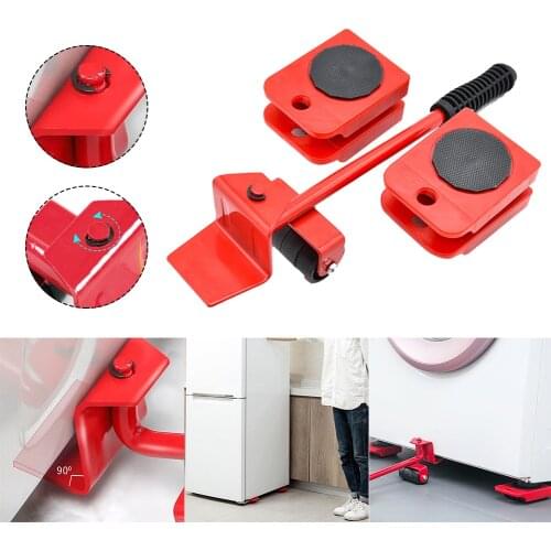 Furniture Lifter Easy Moving Sliders 5 Packs Mover Tool Set Heavy Furniture Appliance Moving & Lifting System Hand Tools Hot New