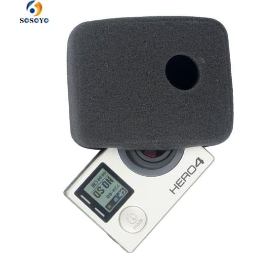 Foam Windshield Sponge protection Case Black High Density Noise Reduction Cover For Gopro Hero 4 3 3+ Action Camera Accessories