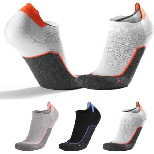 Sports Ankle Socks Athletic Low-cut Thickened Cushioned Seamless Toe Outdoor Fitness Breathable Wear-resistant Short Socks