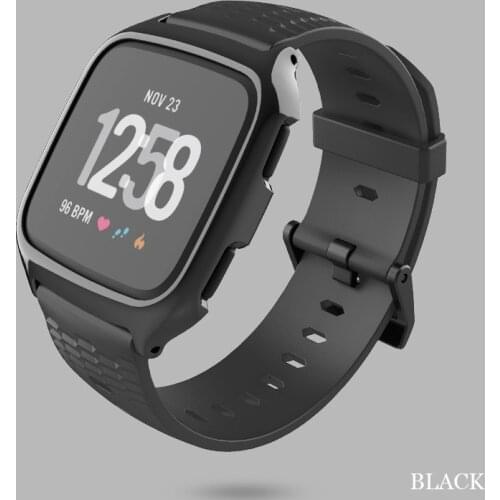 2 in 1 Sport bands For fitbit versa band Sport Silicone wrist strap with frame Replacement Bracelet for fitbit versa lite band