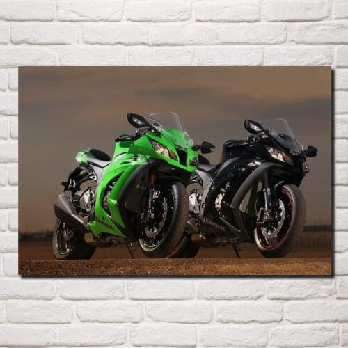 Super z1000sx motorbikes motorcycles vehicles machine fabric poster living room home wall decorative canvas art print KA046