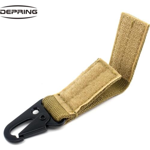 Heavy Duty Belt Loop Secures with Closure Tactical Nylon Webbing Hang Buckle Molle System Backpack Accessories Keychain Clip