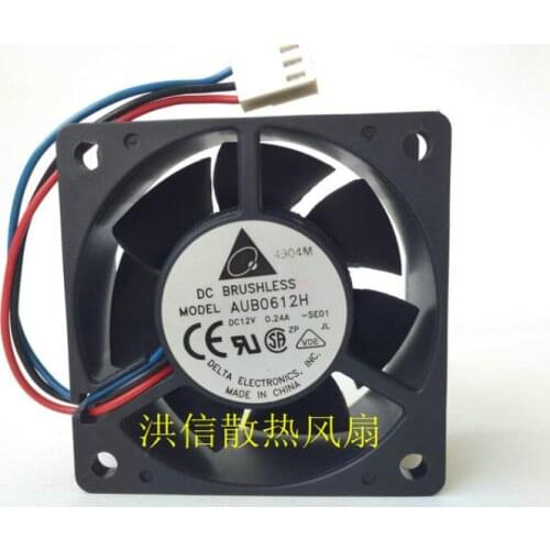 6025 aub0612h DC12V 0.24a three wire chassis / power mute cooling fan