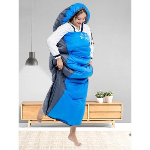 Camping Sleeping Bag Travel Hiking Air Bed Saco De Dormir Lazy Bag Hiking Uyku Tulumu Spring and Autuman Playa Accesorios