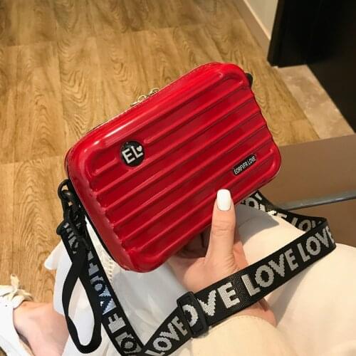 Women Designer Bags Fashion Casual Letter Ribbon Small Square Bag Female Zipper Solid Color Mini Suitcase Diagonal Messenger Bag