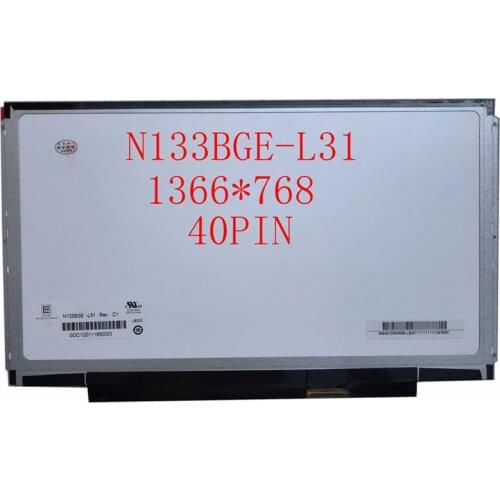 13.3 inch lcd Laptop screen N133BGE-L31 B133XW01 LP133WH2 for Lenovo U310 U350 V360 V370G Z370 Z380 Lcd Screen LVDS 40pin