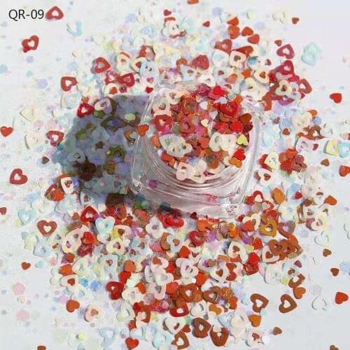 1kg WHOLESALE Nail Glitter Sequins Powder Bowknot/Heart/Cross Chunky Flakes Slices Nail Art Valentines Day Decorations Tc#057